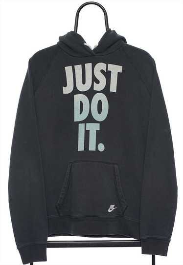 Nike Just Do It Slogan Black Hoodie Womens - image 1