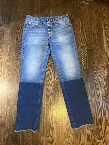 Maison Margiela MM6 Margiela Two Tone Split Jeans