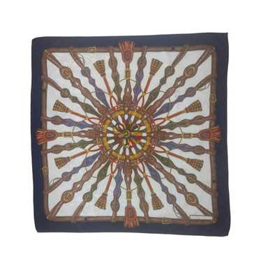 Designer BEAUTIFUL Royal Silk Scarf ITALY 34.5"/ … - image 1