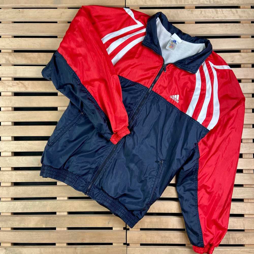 Adidas × Streetwear × Vintage Mens Bomber Jacket … - image 1