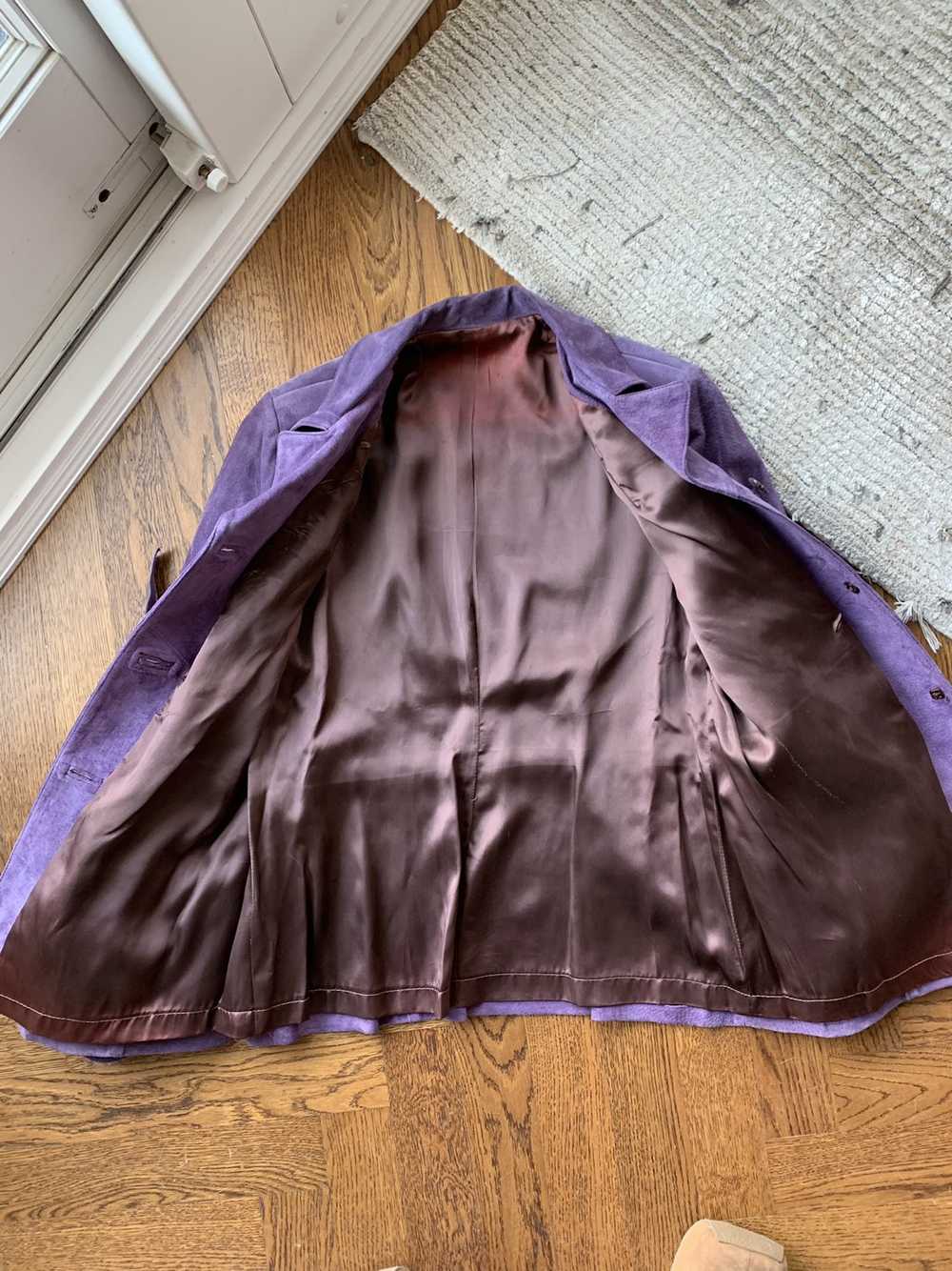 Leather Jacket × Other × Vintage Vintage Purple S… - image 4