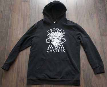 Extremely Rare Vintage 2002 Crooks and Castles Men Hoodie Size XL Blue Green