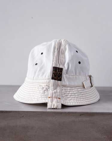 Skull Designer Bucket Hat - Art Hat - Vintage Style Bucket Hat - White, S/M  at  Women's Clothing store