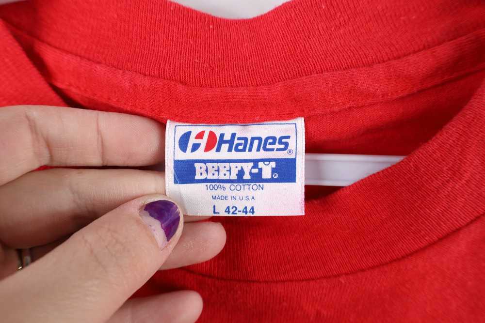 Hanes × Vintage Vintage 90s Hanes Blank Pocket T-… - image 7