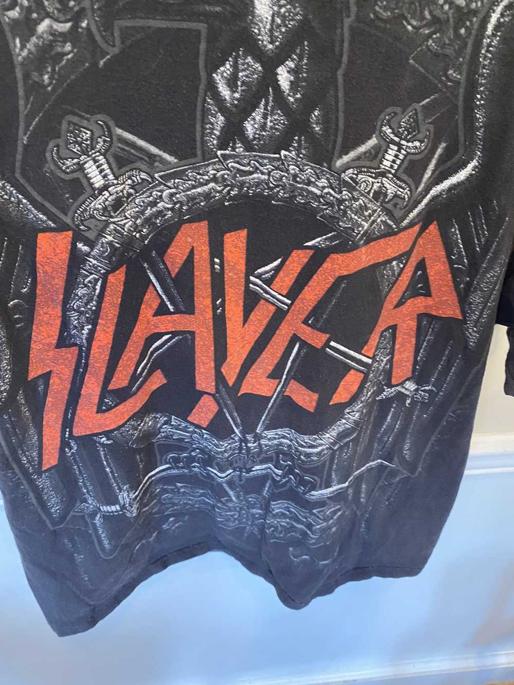 Other Slayer mens rock band tee black medium - image 5