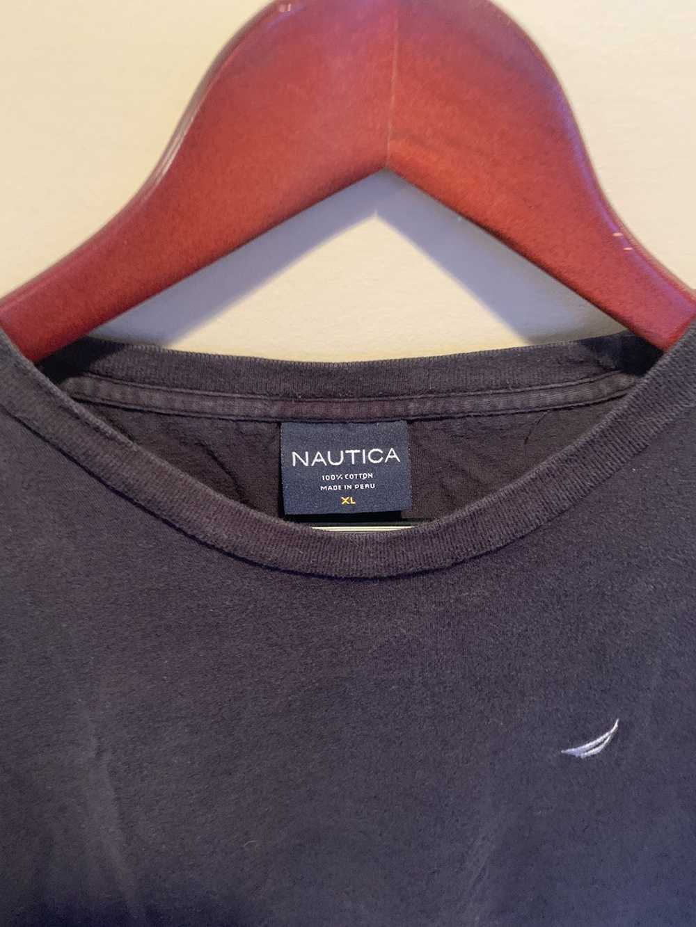 Nautica Nautica short sleeve black tee xl - image 3