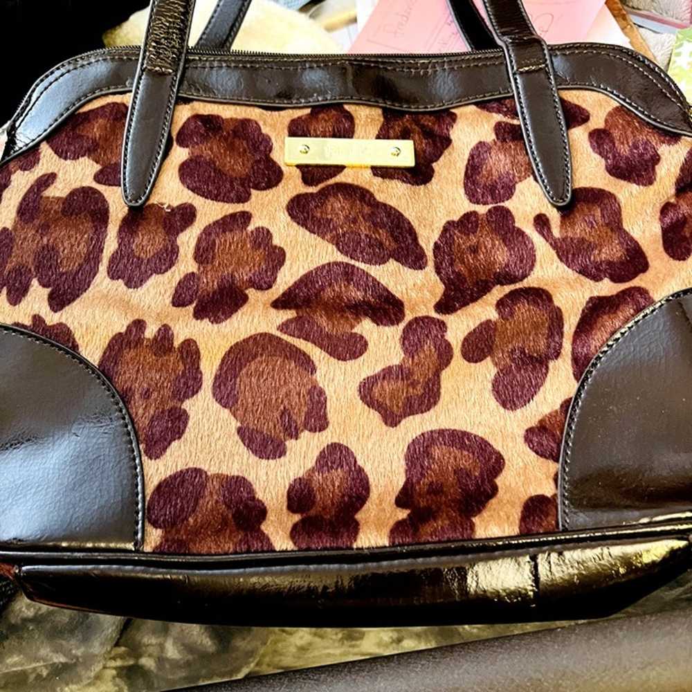 Relic Faux Cowhide & Leather Handbag Brown Gold - image 4