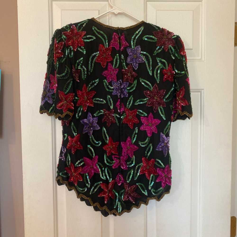 Laurence Kazar blouse size M - image 4