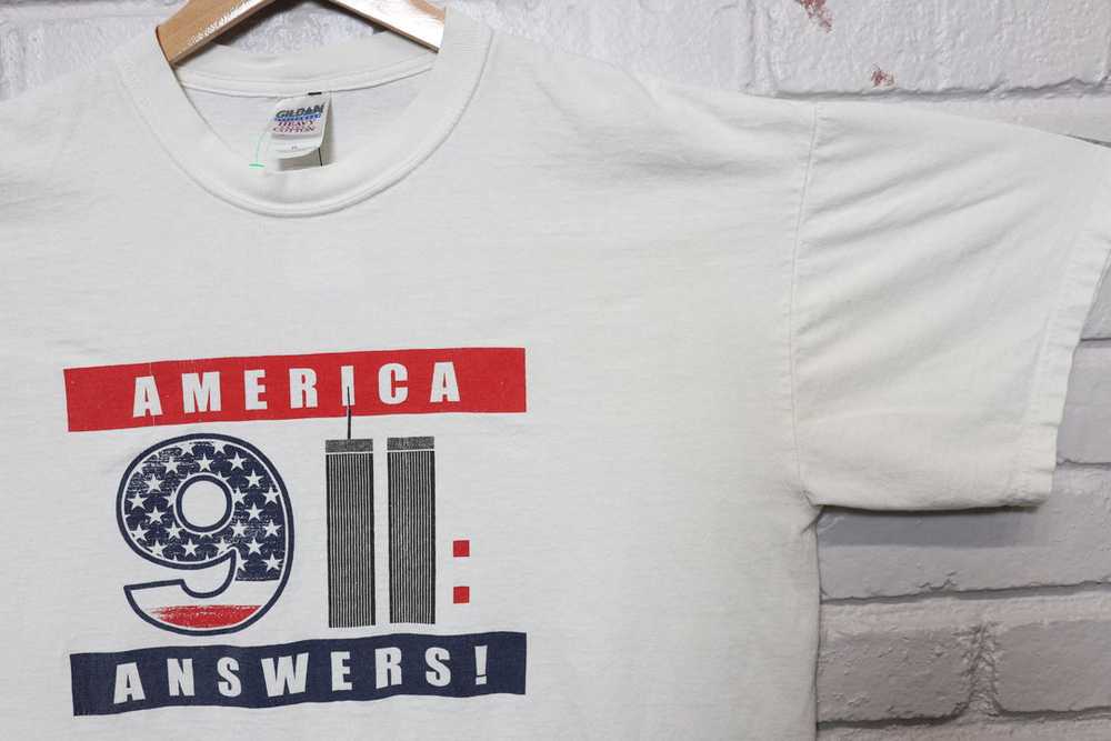 2000s 9/11 america answers tee shirt size xl - image 2