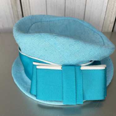 Vintage Stuart Original Robin Blue Hat Band & Bow 