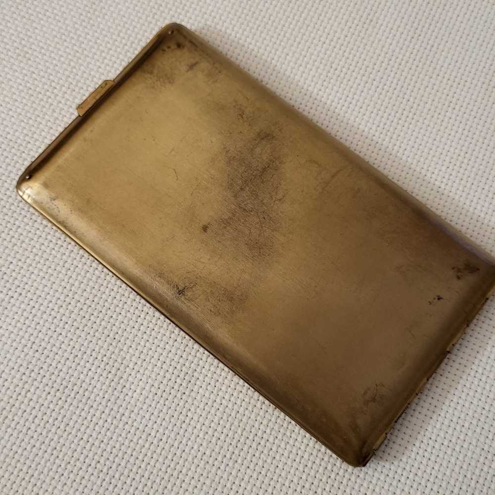 Vintage 1950's  Elgin American Brass Cigarette Ca… - image 11