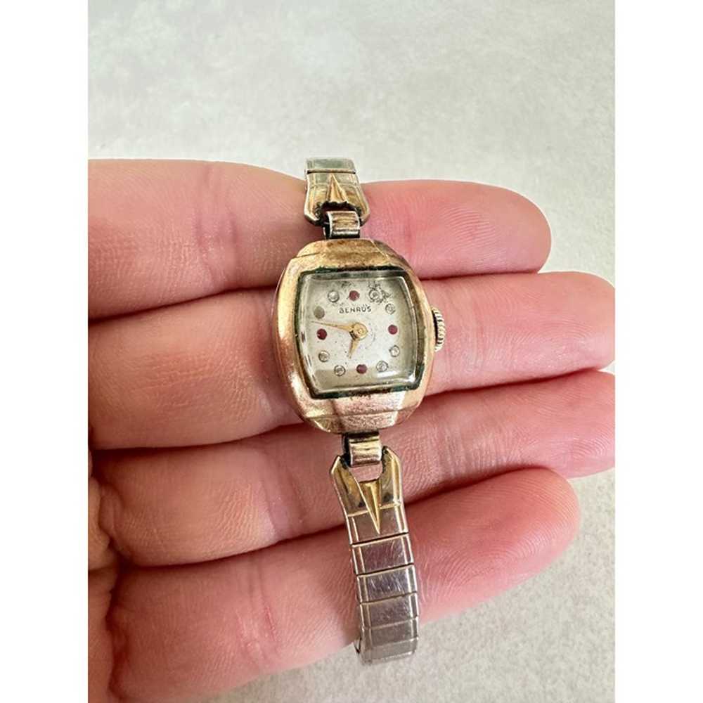 Benrus vintage MCM ladies 10kt rolled gold plate … - image 2