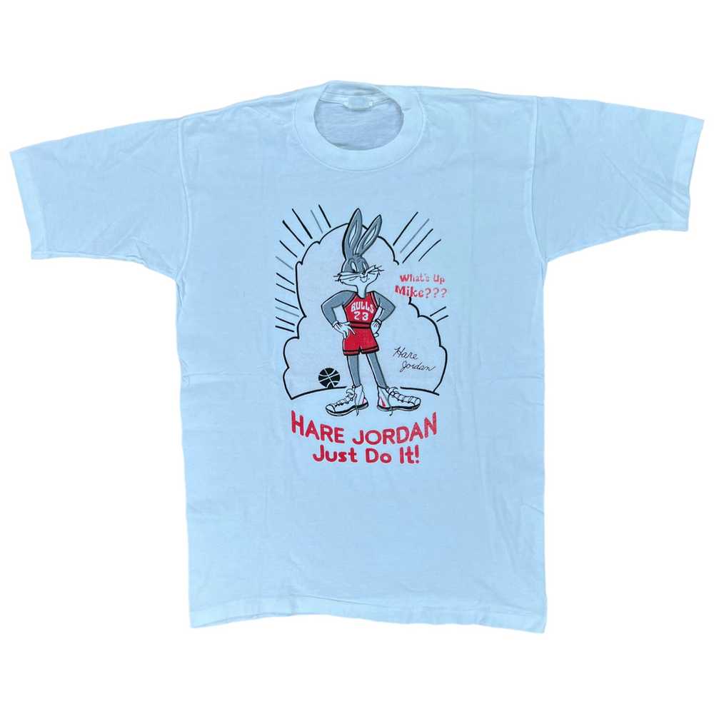 90s Hare Jordan Bugs Bunny What's Up Mike? tee si… - image 2