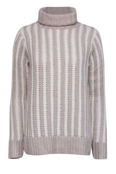 Tuckernuck - Beige & Cream Print Turtleneck Sweat… - image 1