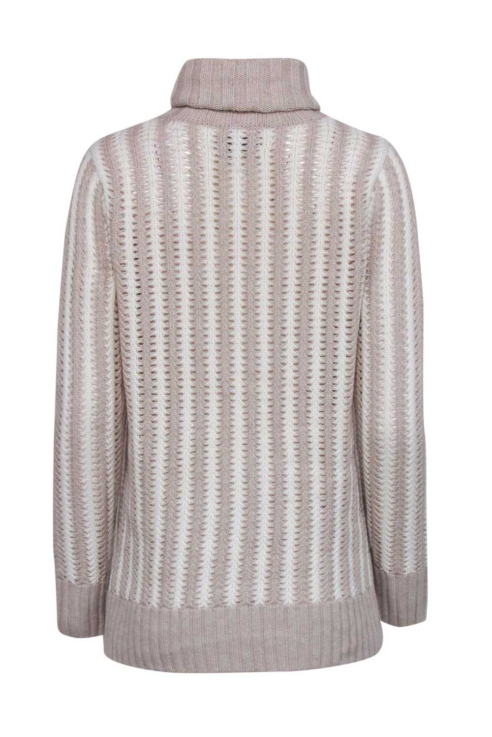 Tuckernuck - Beige & Cream Print Turtleneck Sweat… - image 3