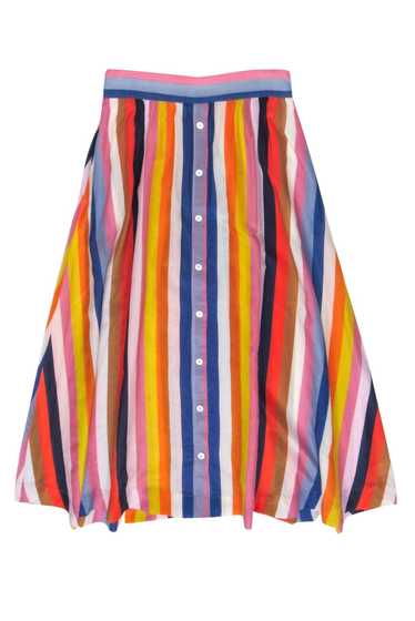 Xirena - Blue & Multicolor Stripe Maxi Skirt Sz S