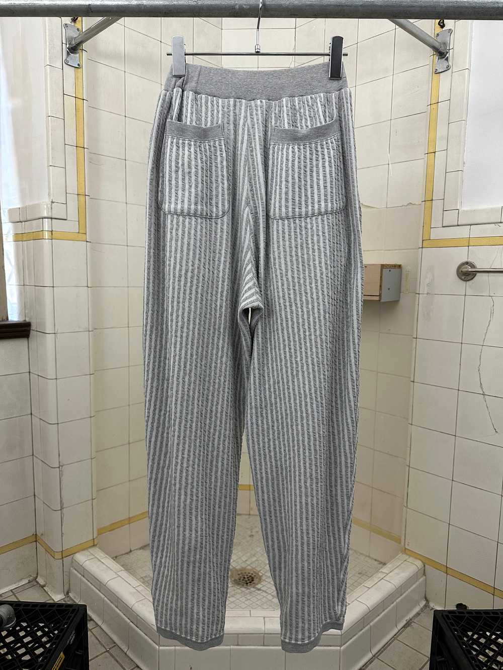 1980s Issey Miyake Striped Knit Sweatpants - Size… - image 2