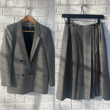Chaus for Saks 5th ave Houndstooth wool suit (4) … - image 1