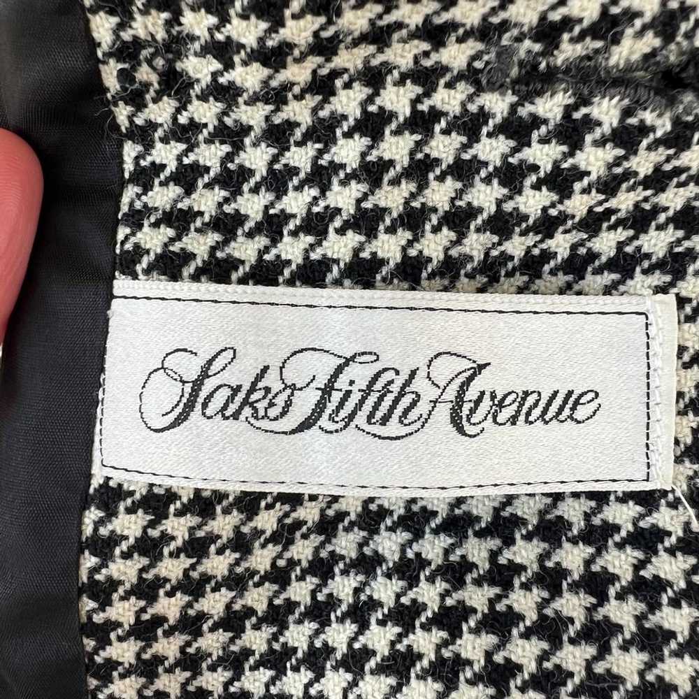 Chaus for Saks 5th ave Houndstooth wool suit (4) … - image 5