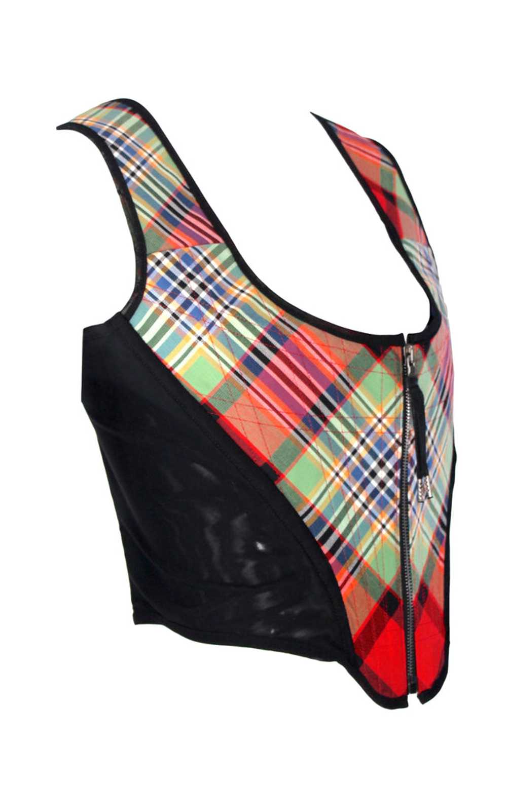 Vivienne Westwood Tartan Portrait Corset, SS22, U… - image 3