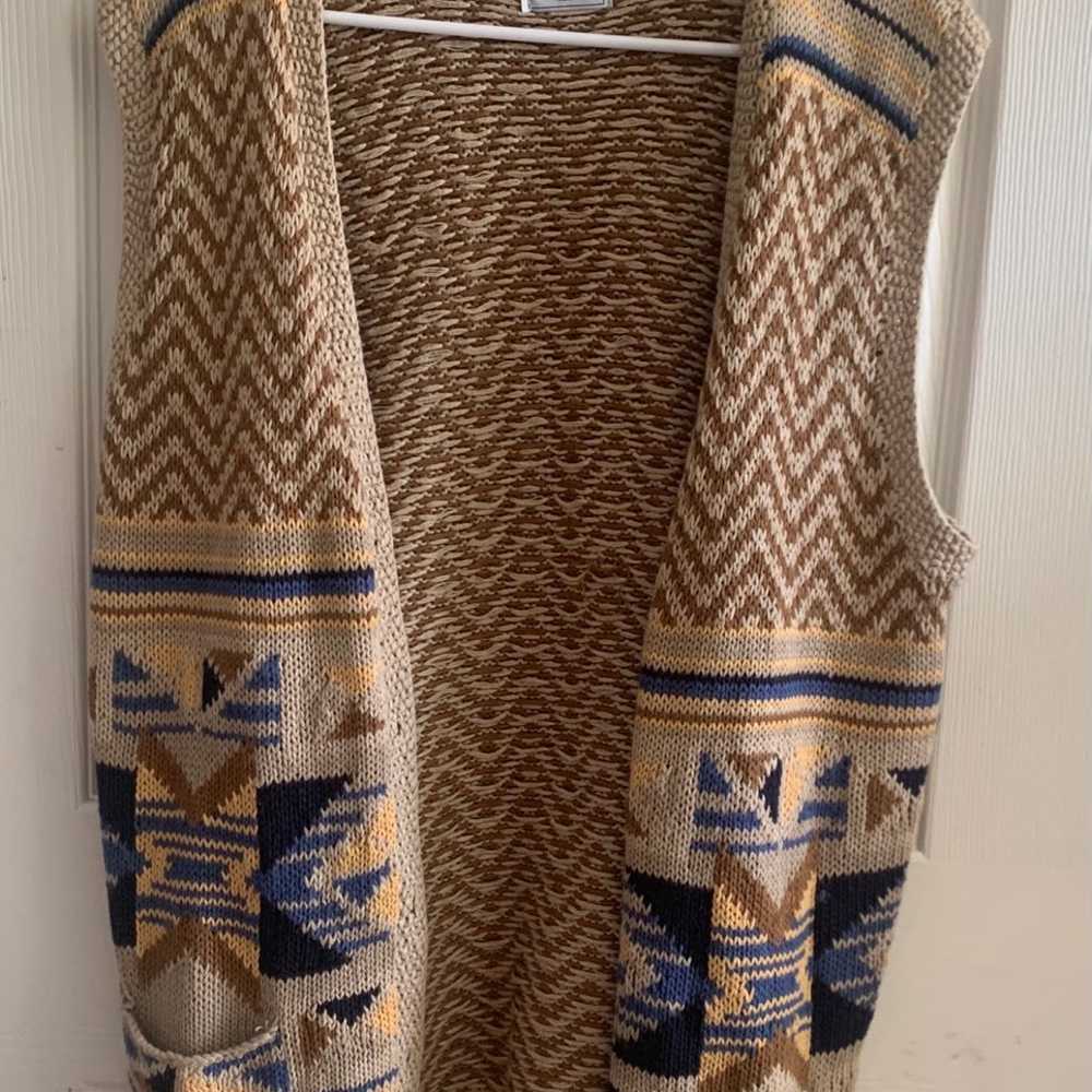 Women’s Large Vintage Cape Isle Knitters Sweater … - image 1
