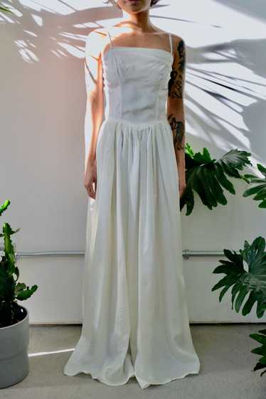 VS Cream Lace Corset Slip Dress - Small