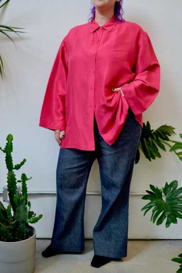 Hot Pink Baggy Blouse