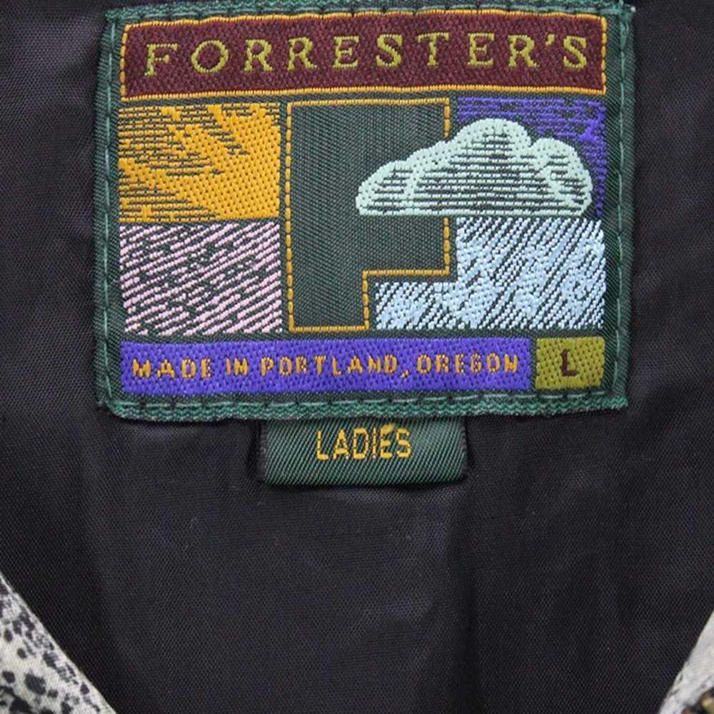 Vintage Forresters Jacket Womens Gray Abstract Sh… - image 6