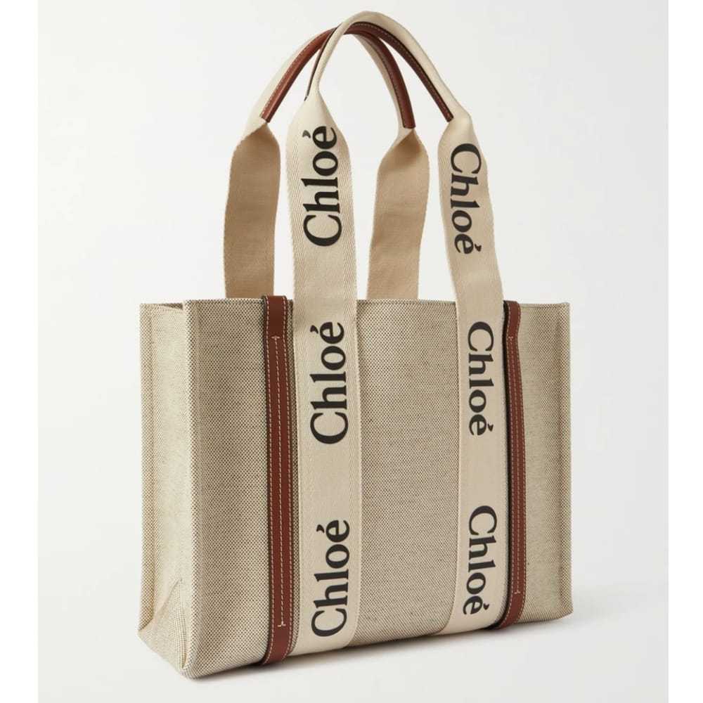Chloé Woody leather tote - image 3