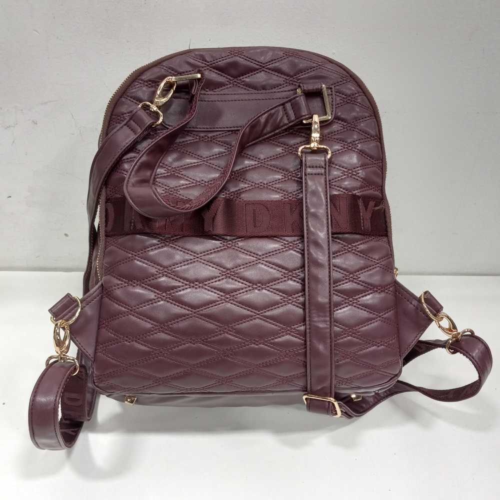 DKNY Red Quilted Leather Backpack - image 2