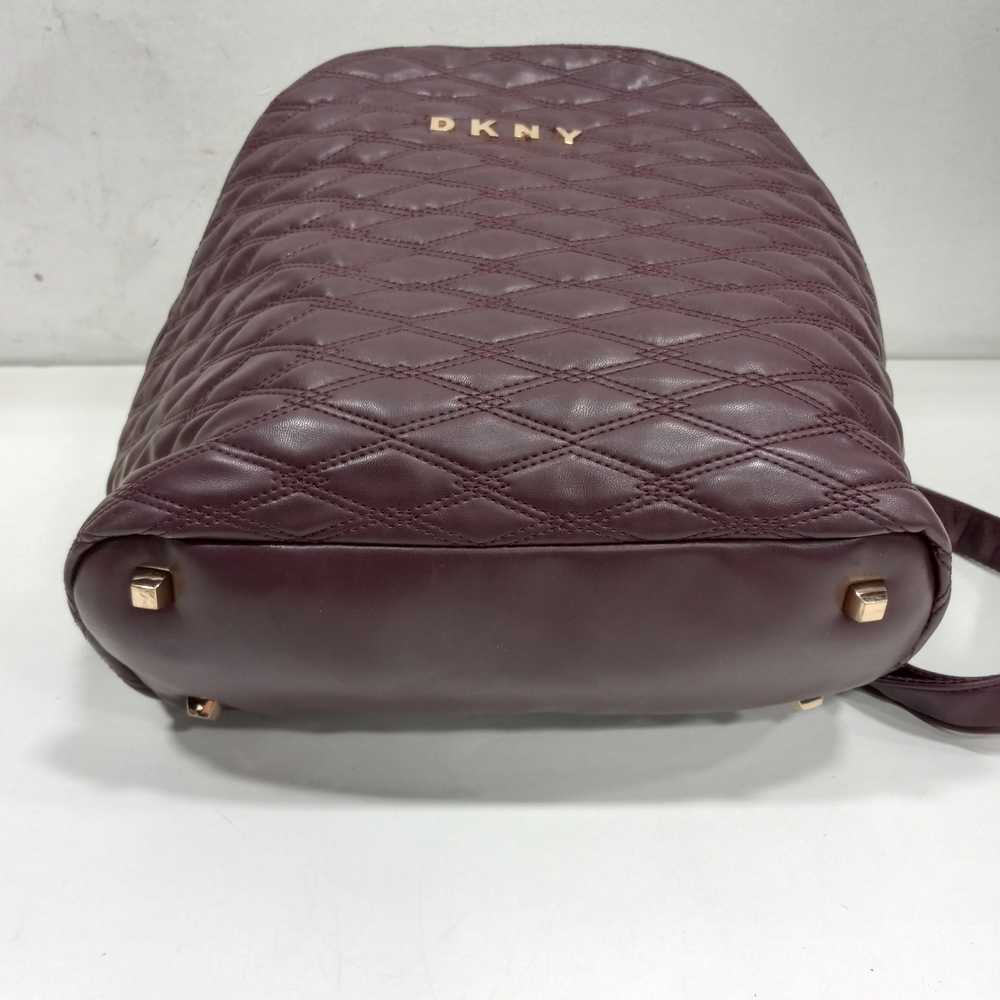 DKNY Red Quilted Leather Backpack - image 3
