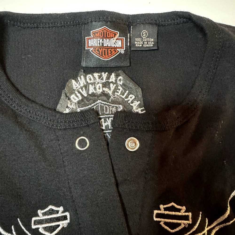 Vintage 90's Harley Davidson Embroidered Crop Top… - image 2