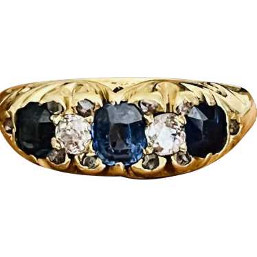 Sapphire and Diamond Ring, Victorian