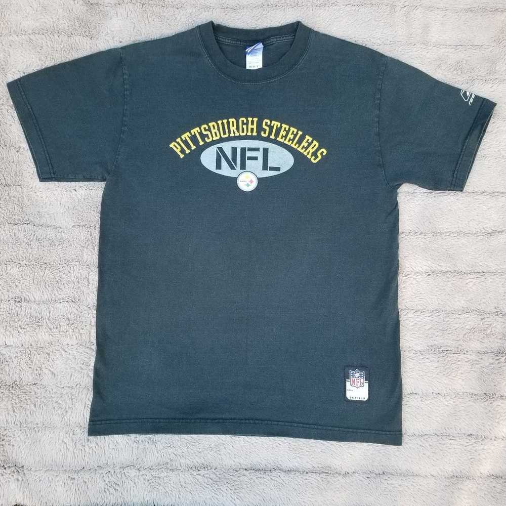 Vintage Reebok Pittsburgh Steelers Graphic Tshirt… - image 1