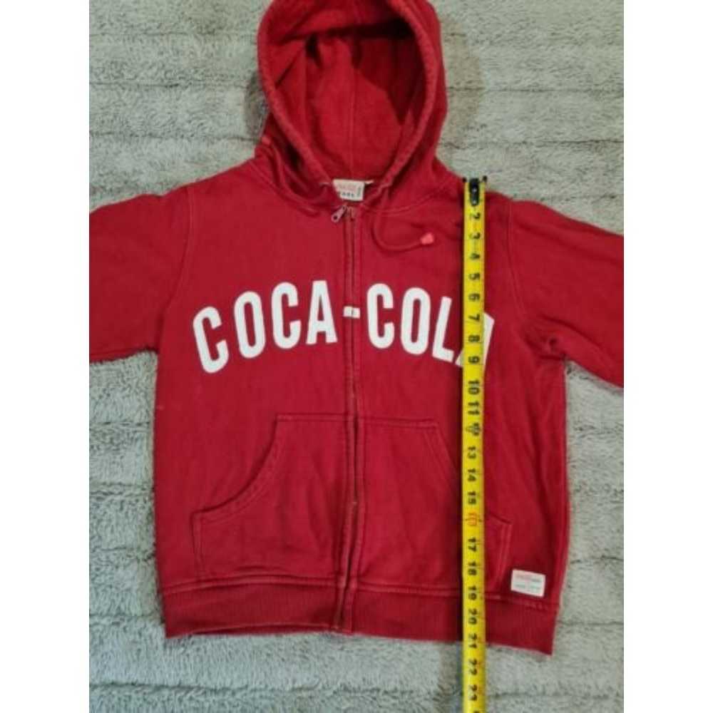 Vintage Coca Cola Spell out Full Zip Hoodie Size … - image 6