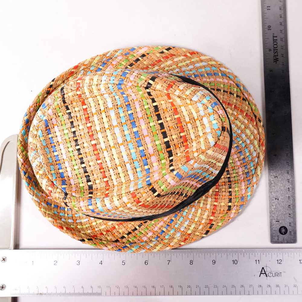 Other Fedora Hipster Hip Hop Hat Striped Straw We… - image 10