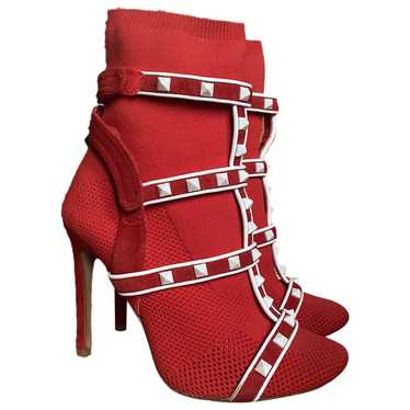 Valentino Garavani Rockstud cloth heels - image 1