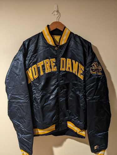 Newest Vintage 80s Starter Notre Dame University Satin Jacket Large