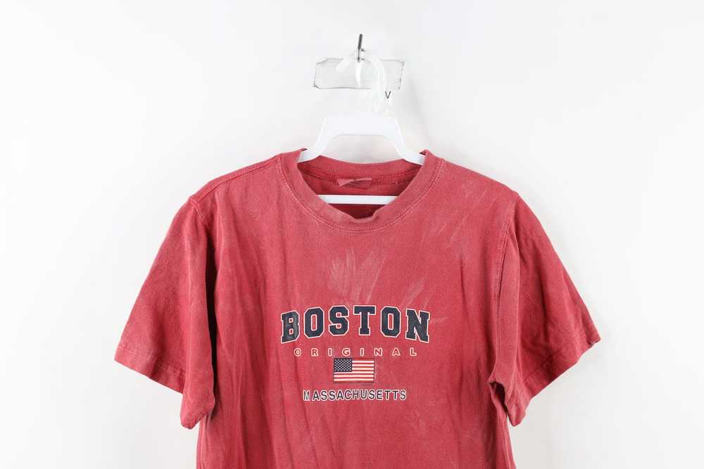 Vintage Vintage 90s Wash Spell Out Boston Massach… - image 2