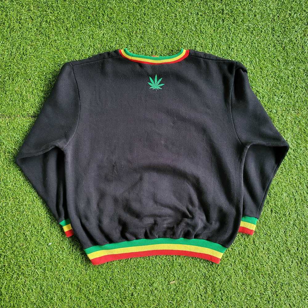 Vintage Wonder Wall Rasta Black Sweatshirt Embroi… - image 8
