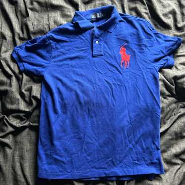 Polo Ralph Lauren Polo Shirt Mens 3XB Blue Polo Crest Logo Classic *Read