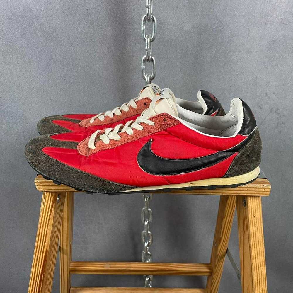 Nike Vintage nike waffle trainers red - image 4