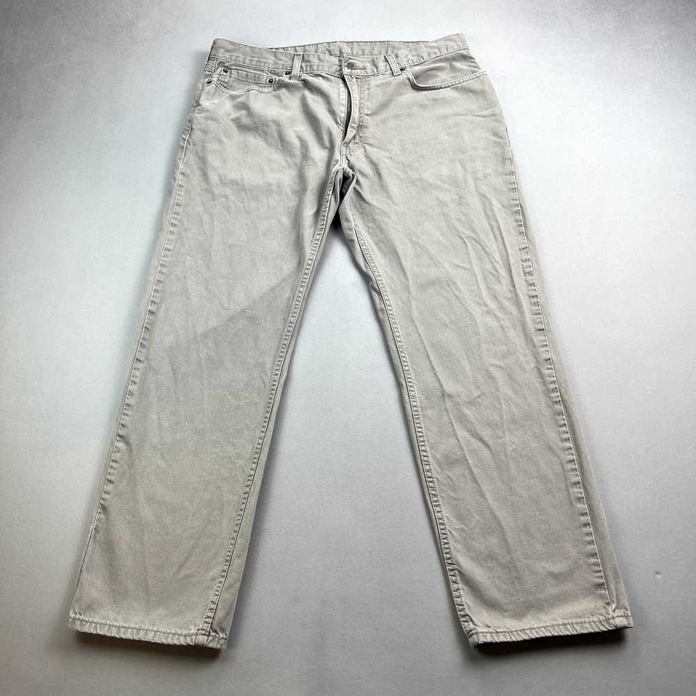 Levi's Levis 559 Jeans 38x32 Tan Denim Chino Rela… - image 4