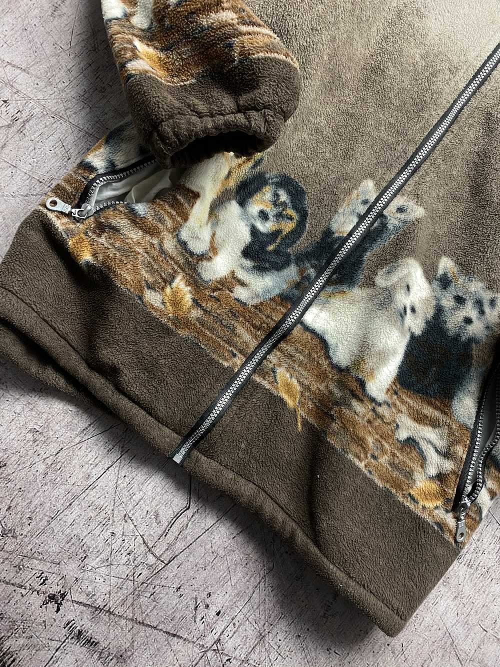 Animal Tee × Vintage Vintage Printed Fleece Dog F… - image 3