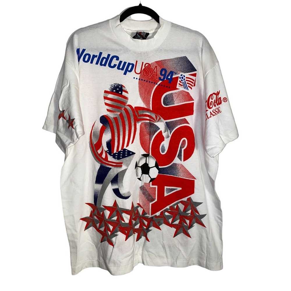 Vintage Vintage World Cup Shirt 1994 Coca Cola Al… - image 1