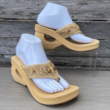 Vntg. SKECHERS Foam Wedge Sandals / Ws-Sz 8