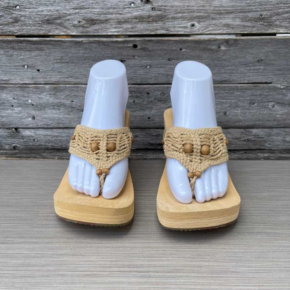 Vntg. SKECHERS Foam Wedge Sandals / Ws-Sz 8 - image 3