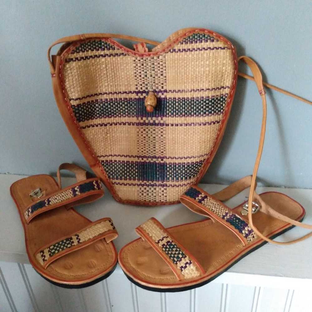 Matching purse and sandal set - image 1