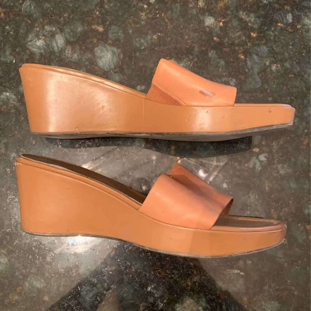 Nude Wedge Sandals - image 4