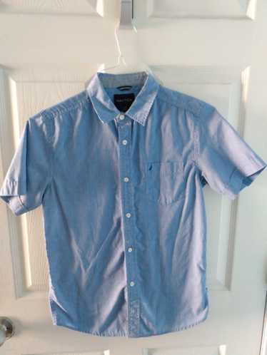 Nautica Blue Nautica Short Sleeve Dress Shirt